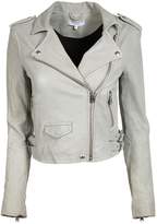 Grey Leather Jacket - ShopStyle