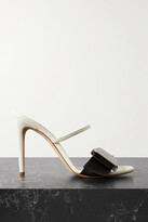 Thumbnail for your product : Loewe Buckled Canvas And Leather Mules - White
