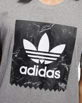 Thumbnail for your product : adidas Marble-Print Logo Graphic Tee