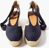 Thumbnail for your product : Castaner Carina 30 Canvas & Jute Espadrille Wedges - Navy