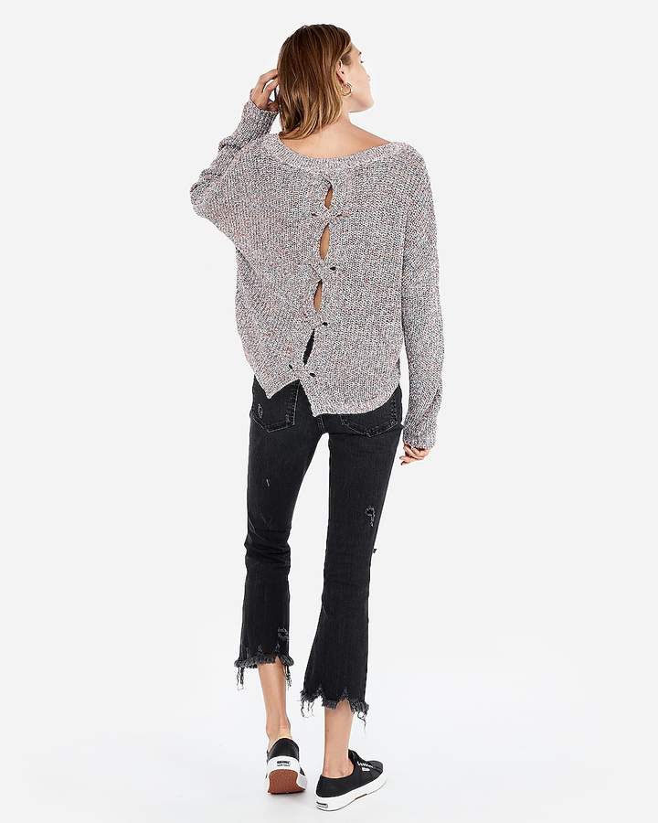 express open back sweater