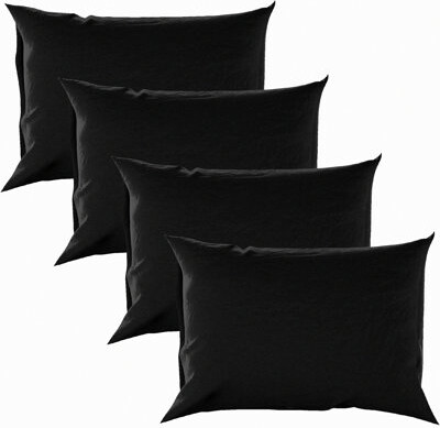BRBCA CoolMax Pillowcase Set - Ultra Soft Cooling Pillow Cases - Breathable Viscose Fabric - Queen Size 20x30 - 4 Piece Envelope Pocket