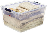 Thumbnail for your product : Rubbermaid Plastic Storage Boxes with Trays, Set of 2 Clear 71. Qt Latching