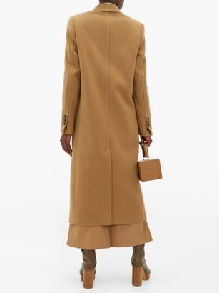 Ami Double-breasted Virgin Wool-blend Coat - Womens - Camel