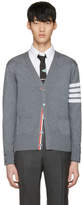 Thumbnail for your product : Thom Browne Grey Classic V-Neck Cardigan