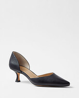 Thumbnail for your product : Ann Taylor Leather D'Orsay Kitten Heel Pumps