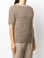 Thumbnail for your product : Brunello Cucinelli Perforated Knit Jumper