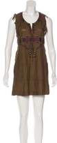 Thumbnail for your product : Isabel Marant Silk Embroidered Dress Brown Silk Embroidered Dress