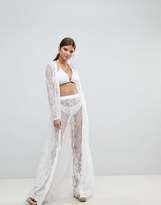 Thumbnail for your product : Missguided Premium Lace Beach Kimono