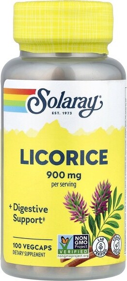 Solaray SolarayLicorice,100VegCaps(450mgperCapsule)