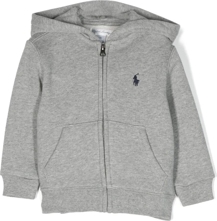 Polo Ralph Lauren Kids Polo Pony-embroidered zip-up hoodie