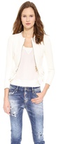 Thumbnail for your product : DSquared 1090 DSQUARED2 Ruffle Leather Jacket