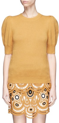 Chloé Puff shoulder cashmere sweater