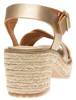 Thumbnail for your product : Sole New Womens Metallic Tahiti Synthetic Sandals Espadrilles Buckle