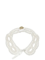 Thumbnail for your product : Miss Blumarine Satin & Pearl Collar