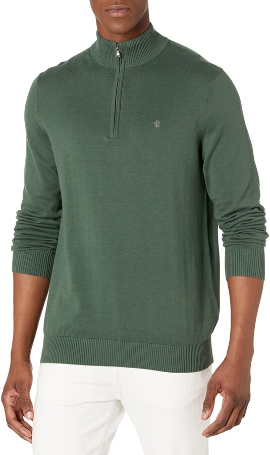 Izod Men's Big & Tall Tall Classics Long Sleeve Quarter Zip Pullover  Sweater - ShopStyle