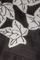 Thumbnail for your product : Alexander McQueen Ivy-jacquard scarf