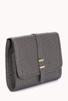Thumbnail for your product : Forever 21 Daring Faux Ostrich Clutch