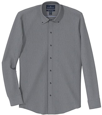 Buttoned Down Mens Slim Fit Button Collar Solid Dress Shirt 