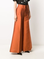 Thumbnail for your product : Pt01 High Waisted Wide-Leg Trousers