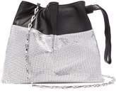 Thumbnail for your product : Paco Rabanne Drawstring Chain-mesh And Leather Pouch - Womens - Silver Multi