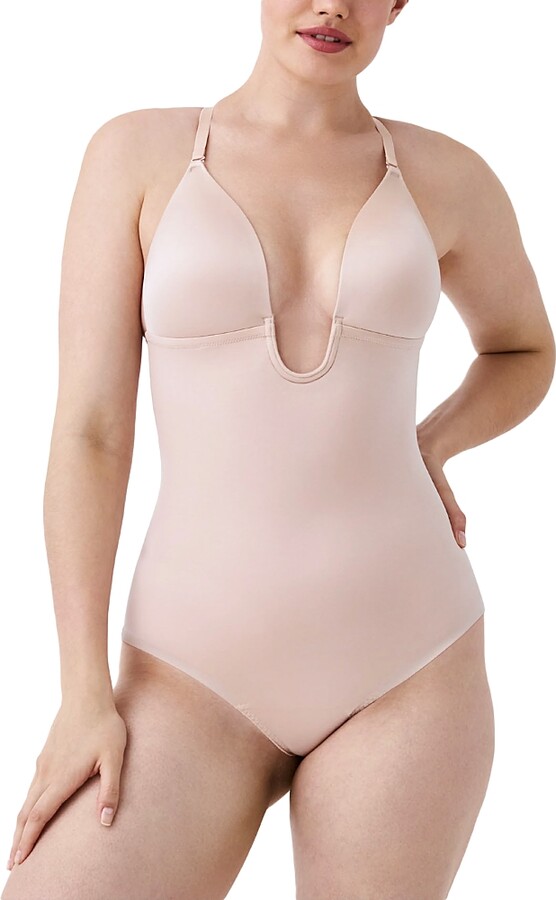 Spanx Suit Your Fancy Plunge Low Back Thong Bodysuit
