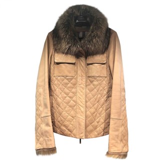 Burberry Brown Fur Jacket for Women