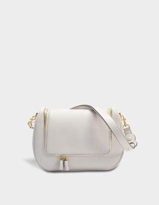 Anya Hindmarch Vere Soft Satchel Bag in Steam Mini Grained Leather