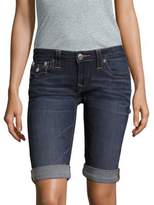 Thumbnail for your product : True Religion Roll-Up Denim Shorts