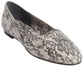 Thumbnail for your product : Dolce & Gabbana black printed lace leather smoking flats