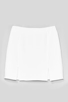 Thumbnail for your product : Nasty Gal Womens Double Slit High Waisted Mini Skirt - White - 14