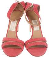 Thumbnail for your product : Ferragamo Ronette Suede Sandals