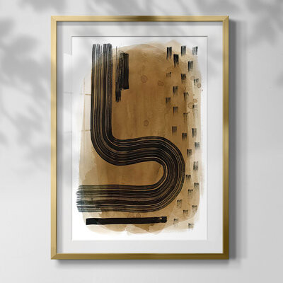 Wrought Studio Teal Pattern II Framed Print