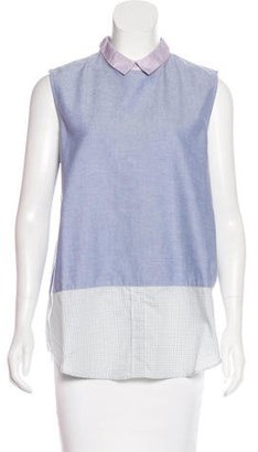 Band Of Outsiders Sleeveless Printed Top