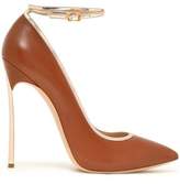 Thumbnail for your product : Casadei Metallic-Trimmed Leather Pumps