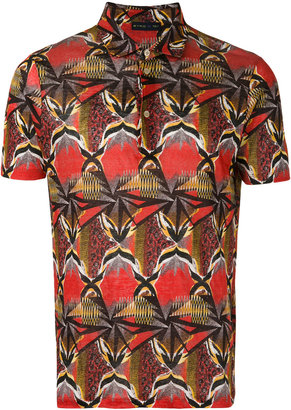 Etro ethnic print polo shirt