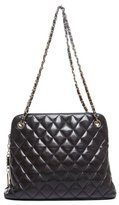 Thumbnail for your product : Chanel Pre-owned: black lambskin quilted large vintage shoulder bag
