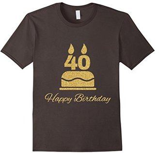 Women's 40th Birthday T-Shirt Happy Birthday Tee Gift Small