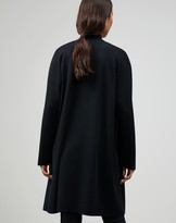 Thumbnail for your product : Lafayette 148 New York Petite Matte Crepe Long Sleeve Open-Front Cardigan