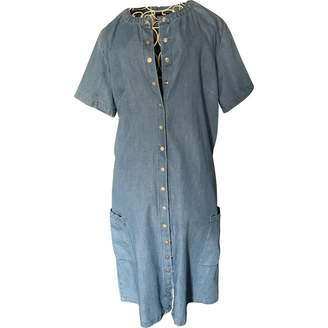 agnès b. \N Blue Cotton Dress for Women