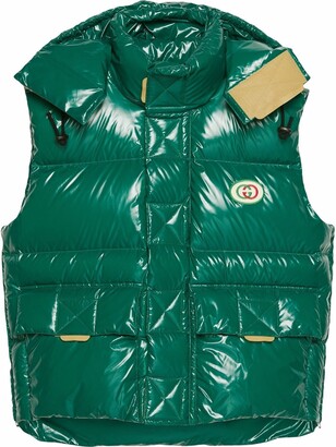 Gucci Logo-Patch Padded Gilet - ShopStyle Jackets