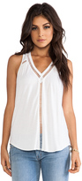 Thumbnail for your product : Rebecca Taylor Jersey Ladders Tank
