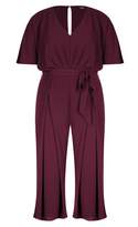 Thumbnail for your product : City Chic Love Child Jumpsuit - wine