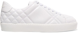 Burberry Quilted Leather Sneakers - White
