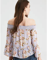 Thumbnail for your product : American Eagle AE Swiss Dot Lace Inset Top