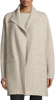 Thumbnail for your product : Eileen Fisher Boiled Wool Funnel-Neck Coat