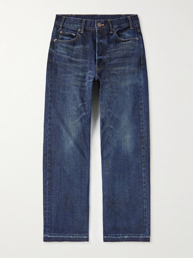 Celine Wesley Straight-Leg Distressed Jeans
