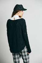 Thumbnail for your product : Free People Distressed V Neck Pullover