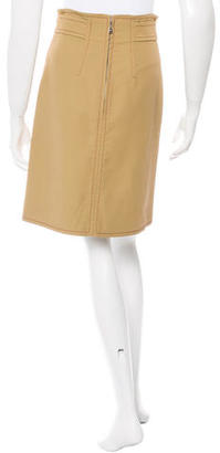 Louis Vuitton High-Rise Knee-Length Skirt w/ Tags