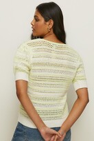 Thumbnail for your product : Oasis Womens Petite Textured Stripe Jumper